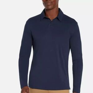NWT. Banana Republic Men's Long Sleeve
Luxe Polo. 4-Way Stretch Fabric.